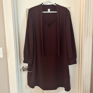 GAP XL deep wine sheath dress